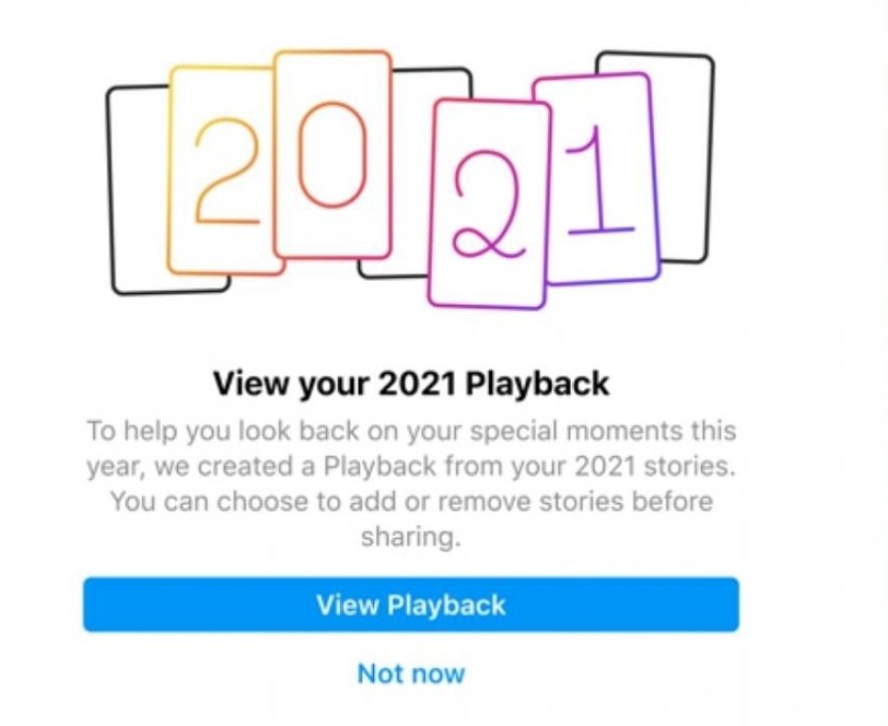 Instagram 2021 Playback